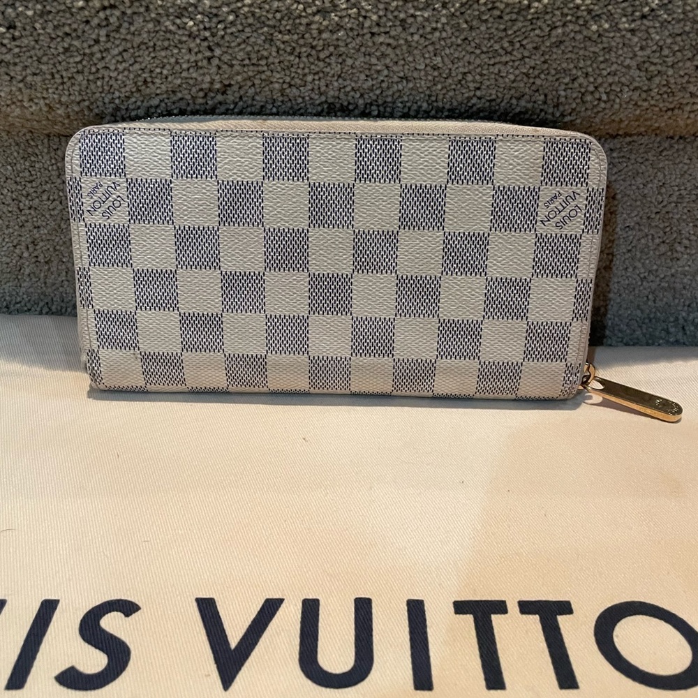 Louis Vuitton  Damier Azur Zip Around Wallet
